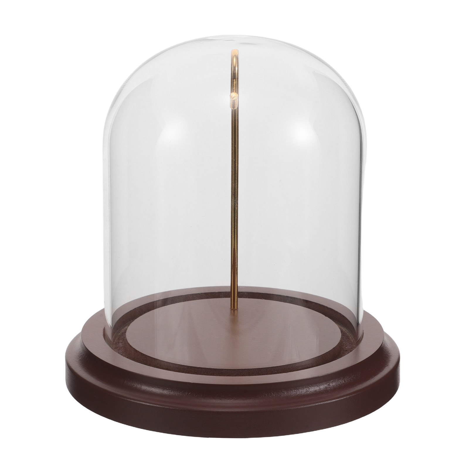 Plastic Dome Clear - Glass Cloche Watch Display Stand with
