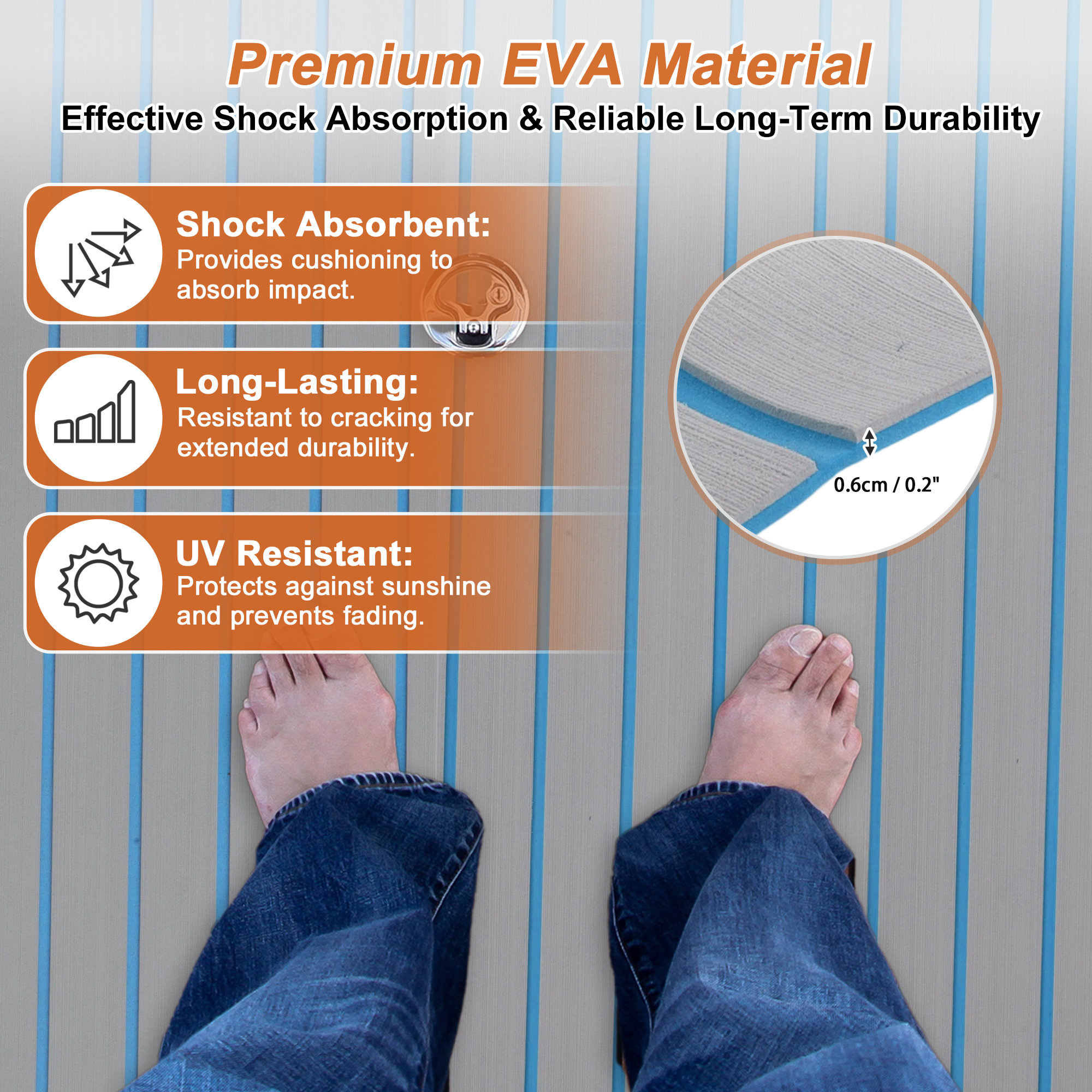 Uxcell 1200*300*6mm Boat Floor - Cutting Board Foam incelemesi ve fiyatı