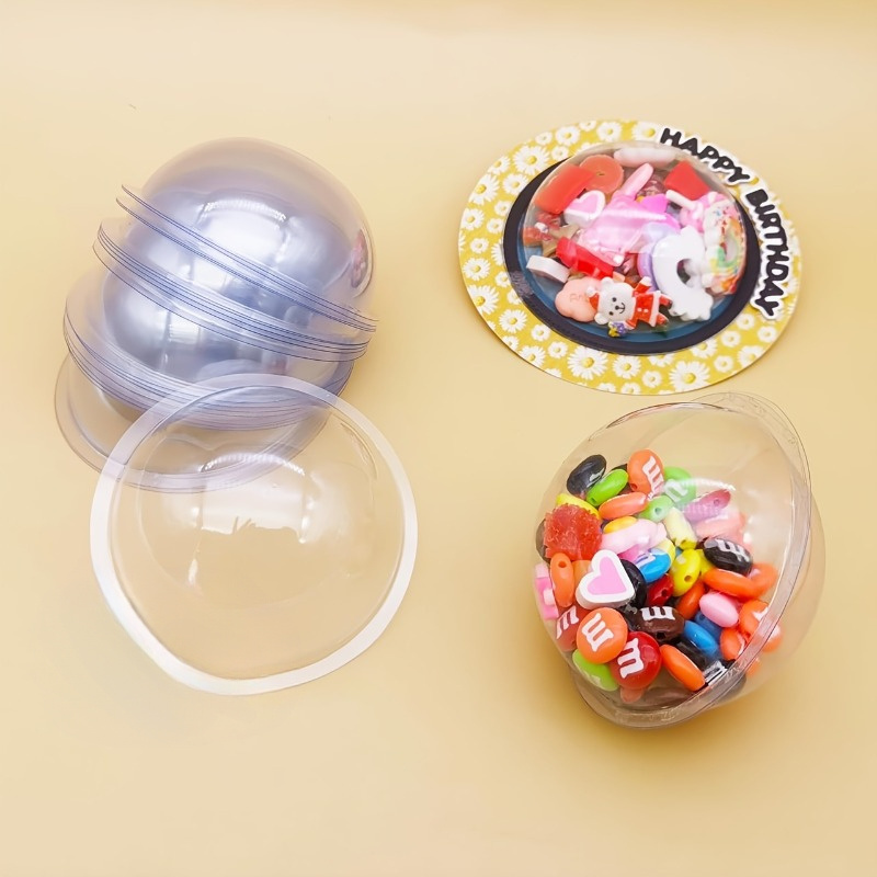 10pcs/set DIY Plastic Candy Do - Plastic Dome Clear incelemesi ve fiyatı